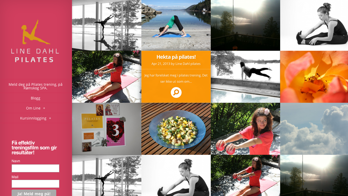 Websidedesign // dahlpilates.com